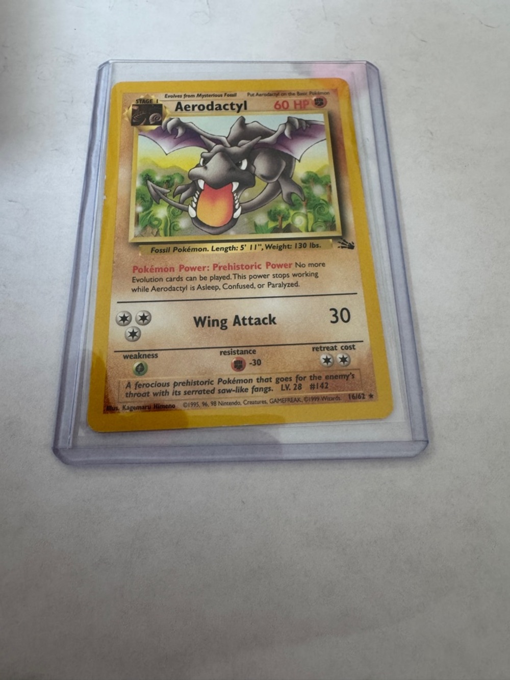 Aerodactyl 16/62 Fossil Regular